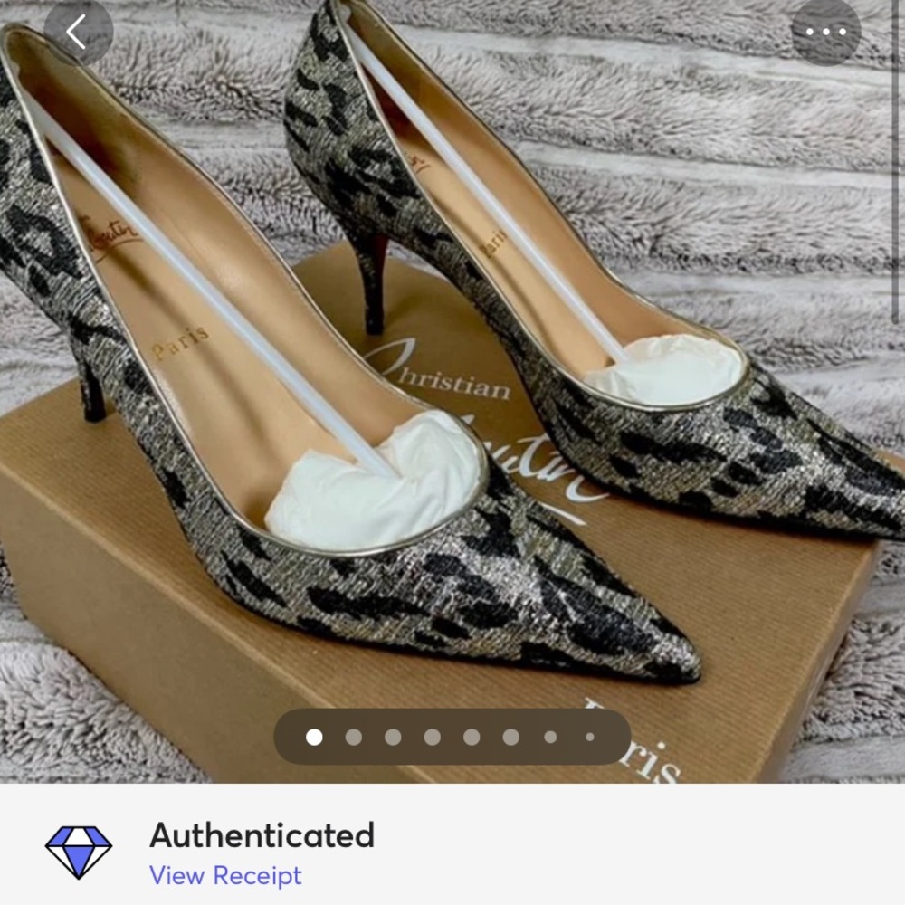 NIB❗️Christian Louboutin Silver Lurex Clare 80 Pumps - Picture 11 of 11